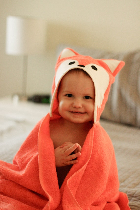 fox hooded towel