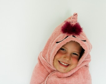 Pink Unicorn Hooded Towel