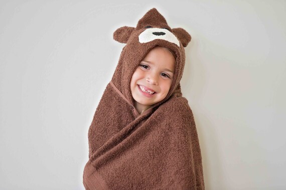 bear hooded towel