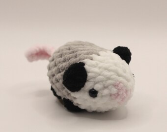 Opossum crochet plushie