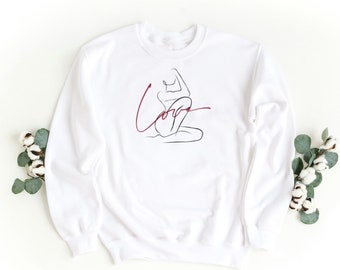 Självkärlek, självomsorg, kvinnans egenmakt, feminin, kärlek, kroppspositivitet, klassisk långärmad t-shirt unisex