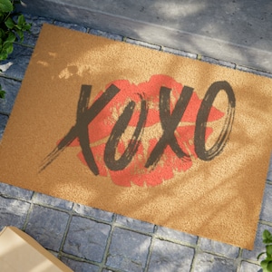 Xoxo Doormat, decoração xoxo, decoração do dia dos namorados, decoração sazonal