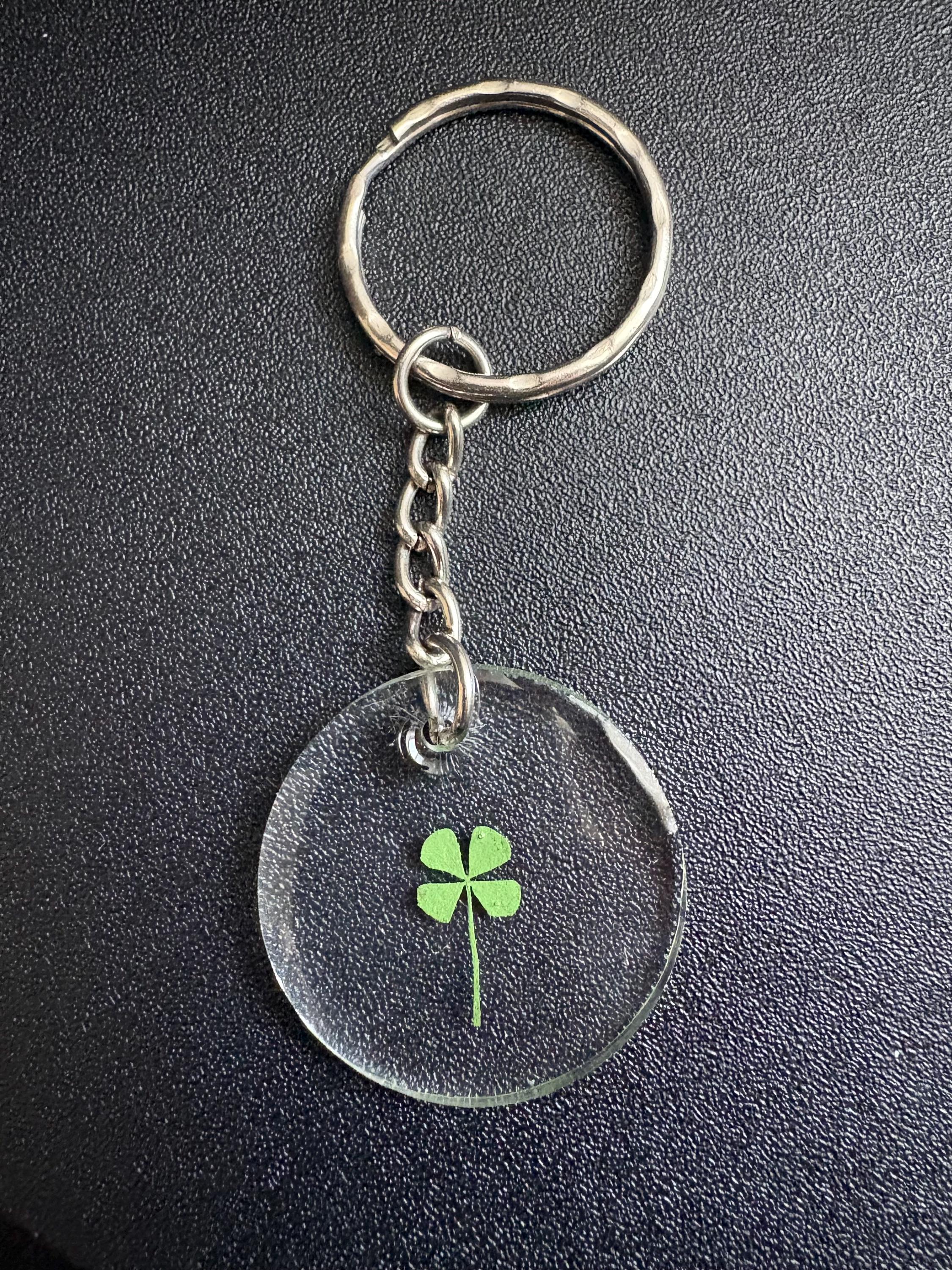 Four Leaf Clover Keychain - Etsy