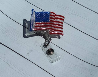 Love My Soldier Badge Holder