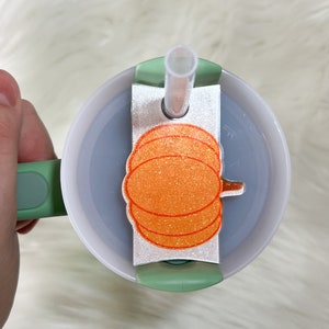 Pumpkin Tag For For Tumbler Lid, 20oz/30oz/ 40oz Tumbler Tag, Tumbler Tag, Cute Tumbler Tag, Nurse Tumbler Tag, Drink Tag, Gift, Halloween