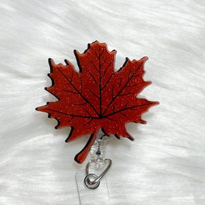 Maple Leaf  Badge Reel, Fall  Badge Reel, Holiday Badge Reel, RN Badge Reel, Holiday Badge Reel, Leaf Badge Reel
