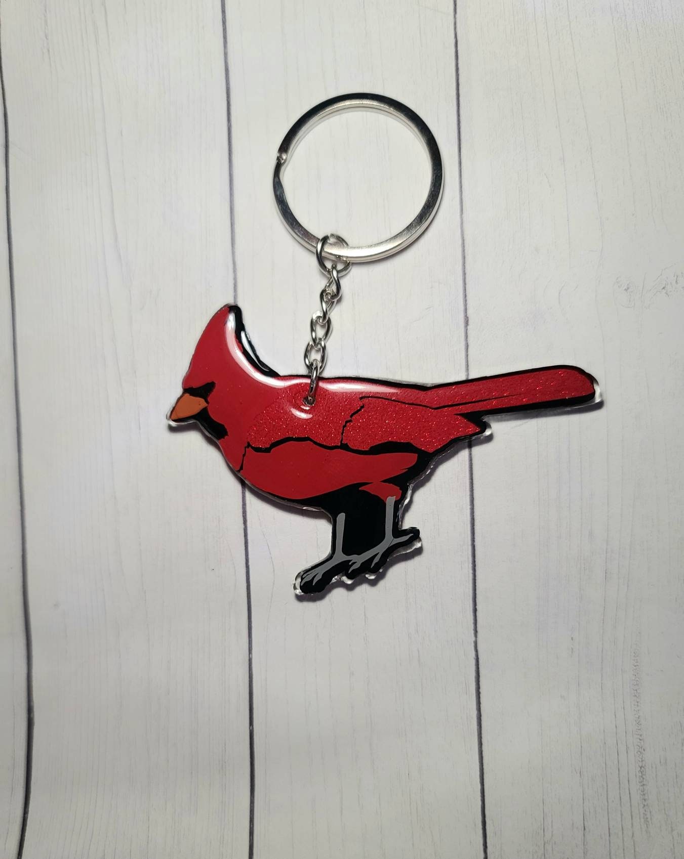 Cardinal Keychain Etsy