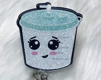 Cute Suction Canister  Badge Reel, Lungs Badge Reel, RRT Badge Reel, RT Badge Reel, Respiratory Nurse, Medical, ID Badge Holder, Gift
