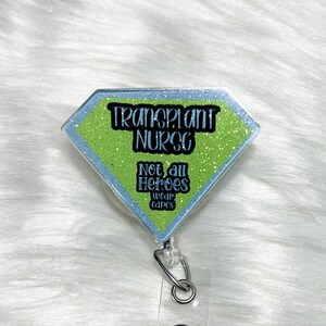 Transplant Nurse Badge Reel ID Holder, Awareness ID Holder, Nurse Badge Reel, Organ Donor Badge Reel, Donor Awareness Badge Reel,