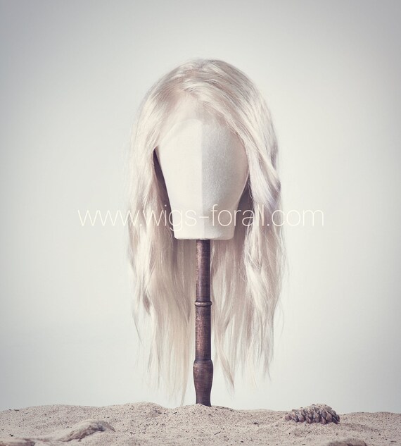 Barbara Full Lace Wig Platinum Blonde 100 Virgin Hair Etsy