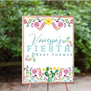 Fiesta baby shower, Mexican baby shower, Cactus baby shower, Baby Shower Sign, Welcome Poster, Welcome Sign,