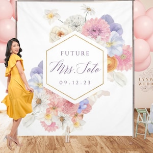 Bridal shower backdrop, Tea party bridal shower, Bridal shower decorations and ideas,  Bachelorette party decorations, Photo booth backdrop