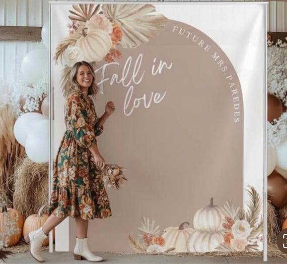 Fall Bridal Shower Decor, Fall Wedding Decor, Fall in Love, Bridal Shower Decor, Photo Booth Backdrop, Fall Wedding, Wedding - Etsy Fall Bridal Shower Decor, Fall Wedding Decor, Fall in Love, Bridal Shower Decor, Photo Booth Backdrop, Fall Wedding, Wedding - Etsy