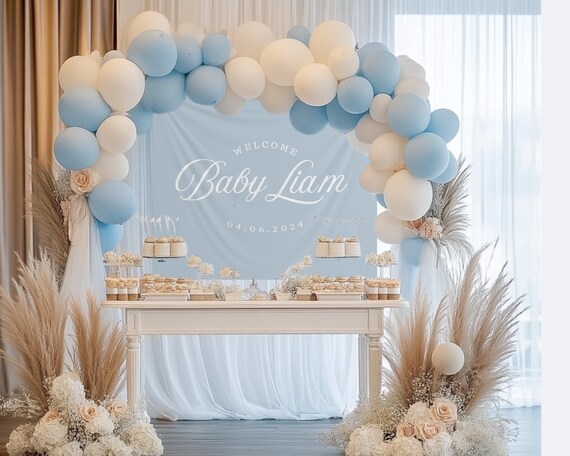 Decorazioni Per Baby Shower E Battesimo – Set Con Striscione, Palloncini E Ghirlanda A Tema Oro - 6