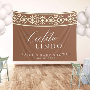 Cielito Lindo Baby Shower, Baby Shower Backdrop, Talavera Baby Shower Banner, Baby Shower Decor, Mexican theme
