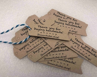 DS0138 Custom Rectangle Thank You Tags Boho Style Arrow Tribal 60 TAGS Jewelry Tags Price Tags
