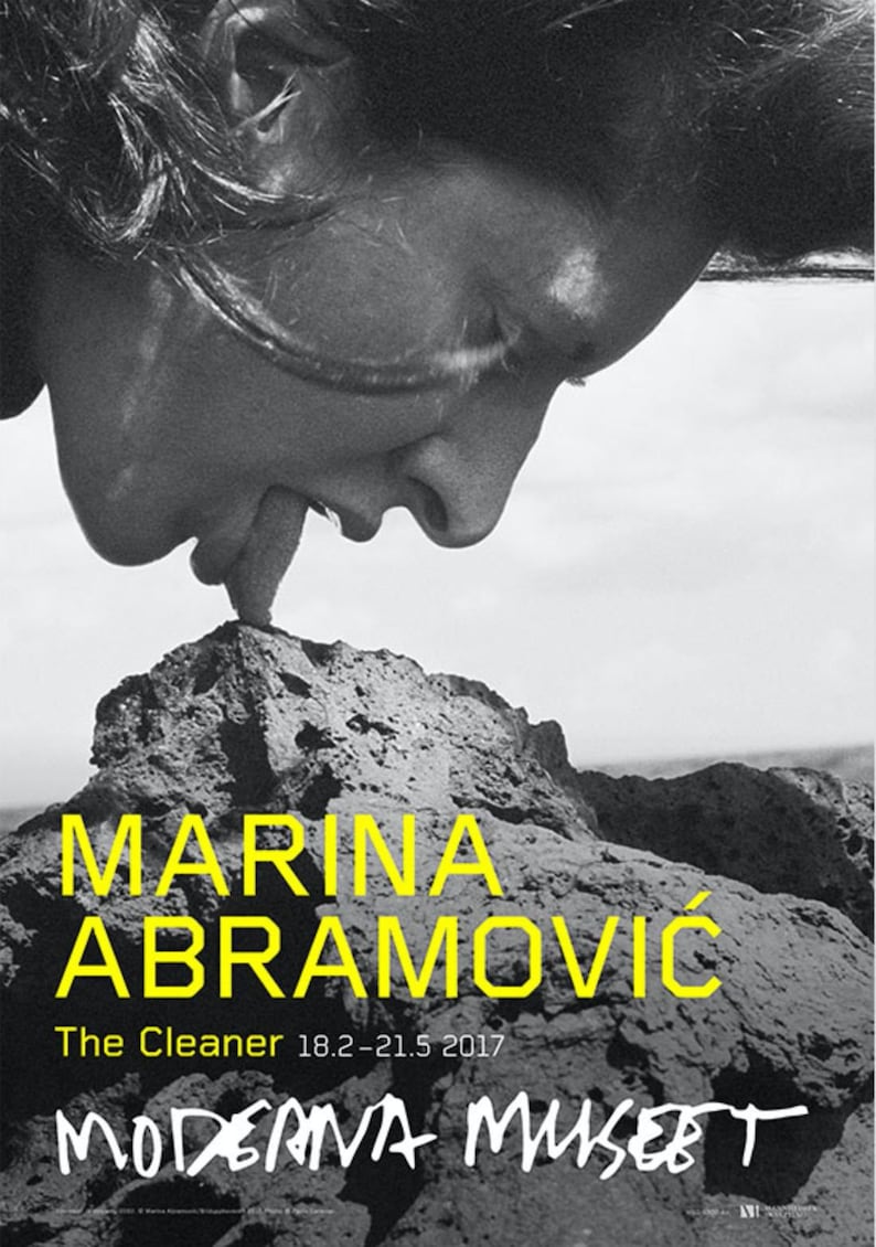 Stromboli III Volcano Museum Poster Large Oversized Black /& White 2017 Marina Abramovic The Cleaner