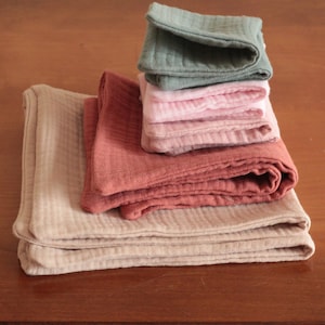 SMALL Cloth Cocktail Napkins, Appetizer Napkin, Eco Friendly Cloths, Reusable Washcloths, Face Wash Cloth, High End Napkin
