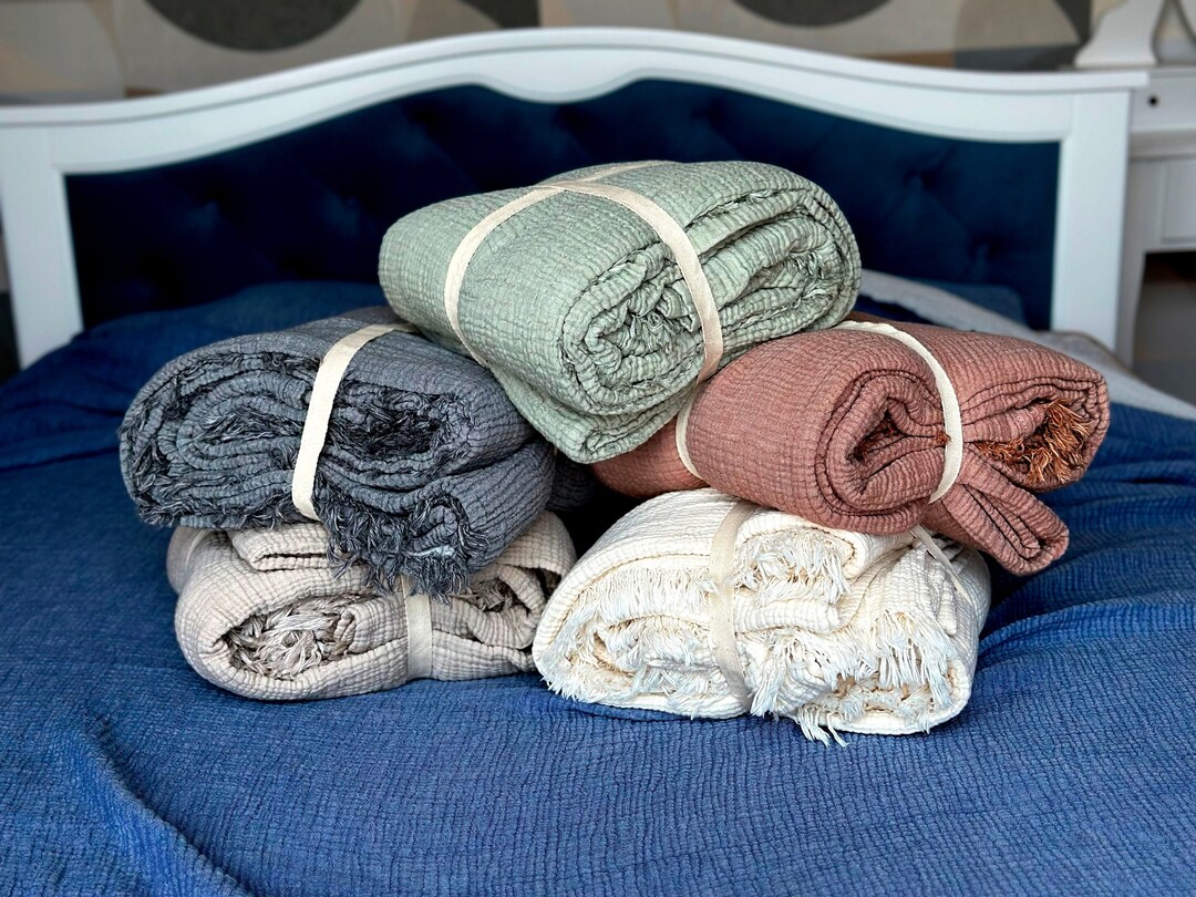 Muslin Blanket, Adult Muslin Blanket, Muslin Throw Blanket, Muslin King