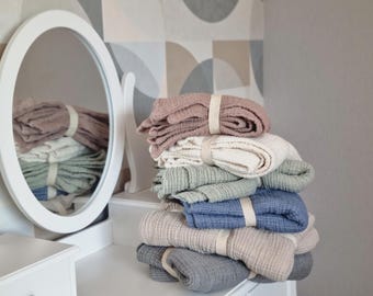 Soft 4 Layer Gauze Muslin Blanket, Organic Cotton Bedcover
