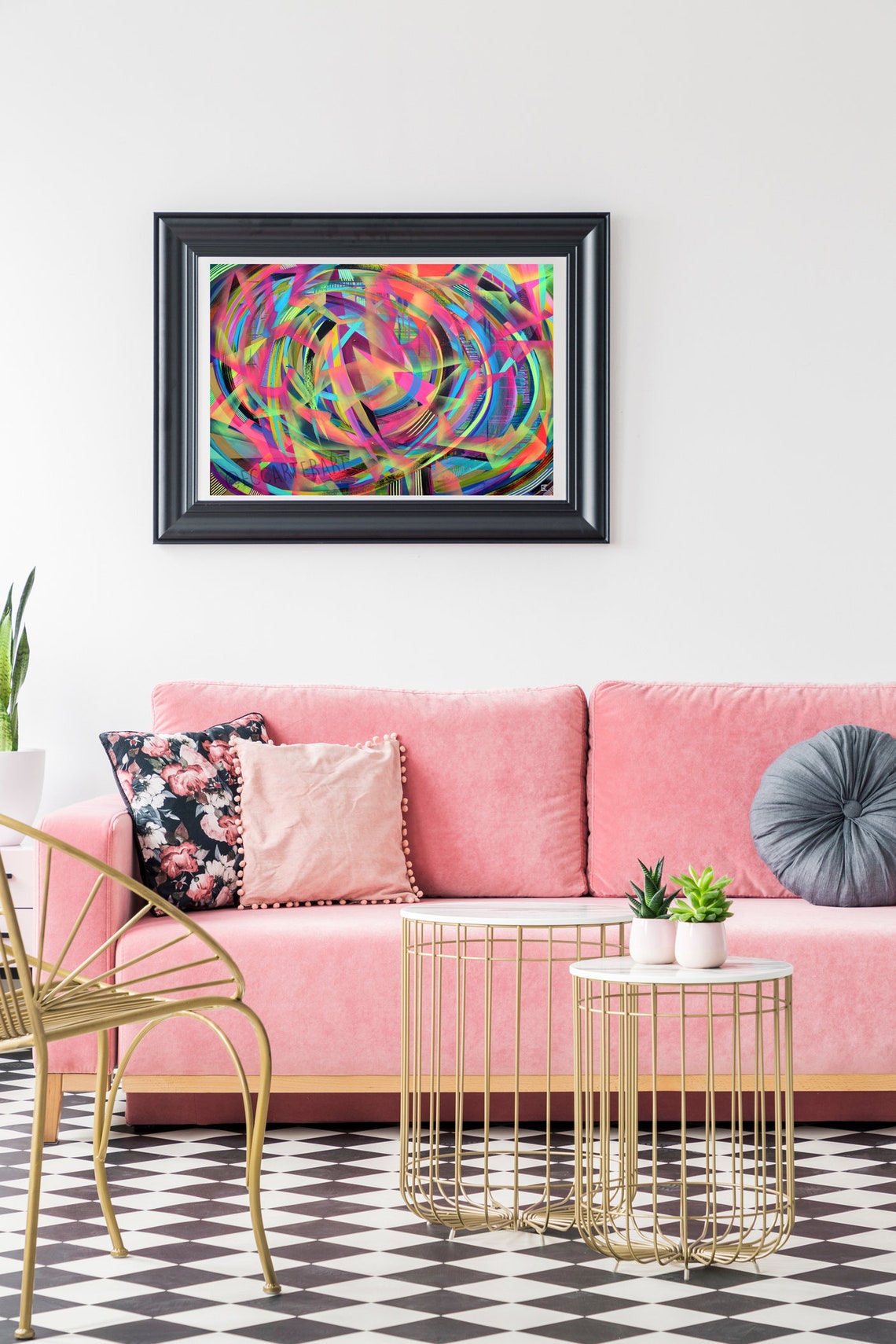 Abstract wall art colourful artwork feature wall abstract Etsy