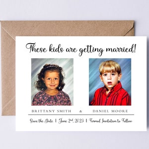 These Kids Are Getting Married Save the Date, Printable Invitation, Funny Save the Date, Cute Save the Date, Wedding Save the Date, Modern