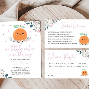 Cuties Baby Shower 5x7 Invito, Invito stampabile, Invito Boho, Moderno, Doccia di coppie, Neonata, Neonato, Retrò, Lotteria per pannolini