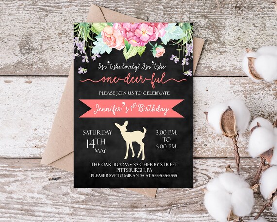 Deer invitations discount