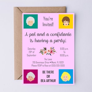 Golden Girls Party Invitation (Digital File)