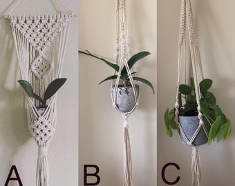 Macrame Plant Hanger- Hanging Planter- Plant Hanger- Macrame Wall Plant Holder