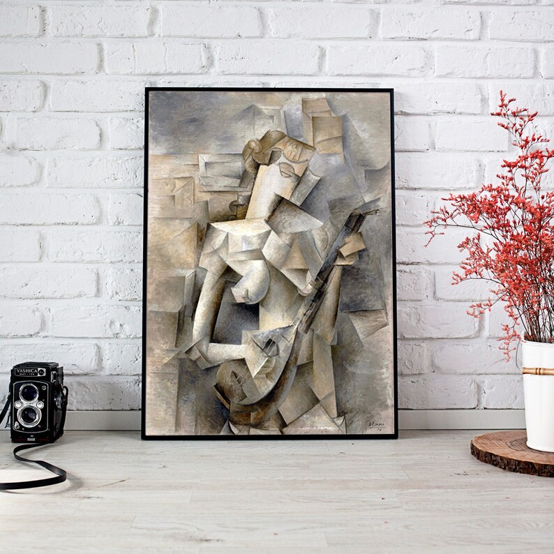 Pablo Picasso: Girl with a Mandolin. Famous Canvas Print ...
