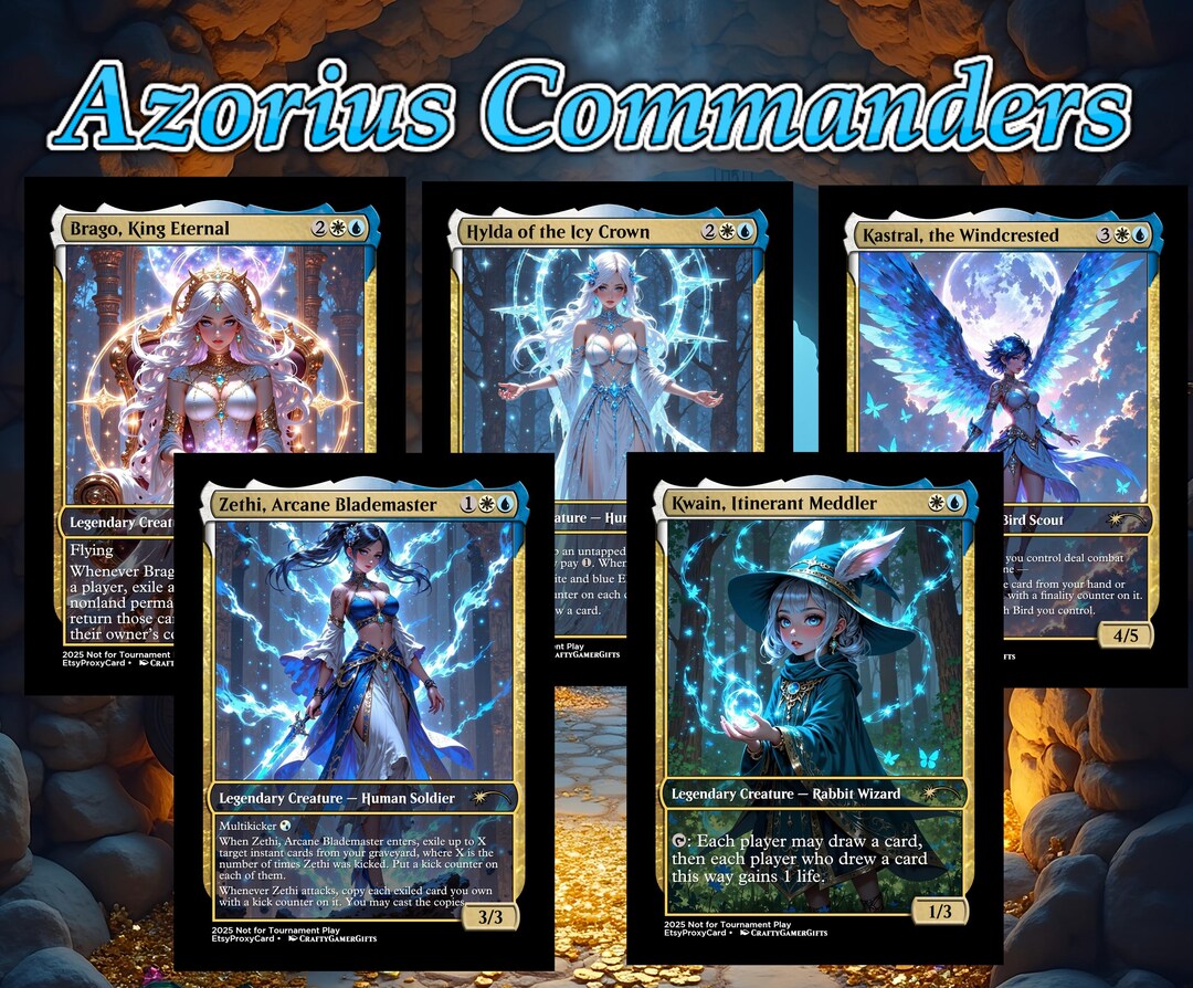 Azorius Commanders 5 Card Bundle - Commander EDH Azorius Pack - Etsy