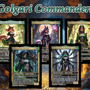 Golgari Commanders 5 Card Bundle - Commander EDH Golgari Pack