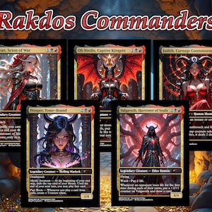Rakdos Commanders 5 Card Bundle - Commander EDH Rakdos Pack