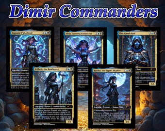 MTG Blue Black Commander Starter Kit - 20 Cards - DIMIR Bundle Including  Lands & Artifacts for Magic the Gathering - Etsy