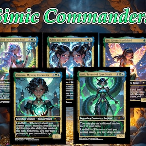 Simic Commanders 5 Card Bundle - Commander EDH Simic Pack