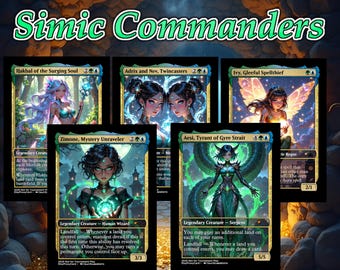 Simic Kommandanten 5 Karten Bundle - Kommandant EDH Simic Pack