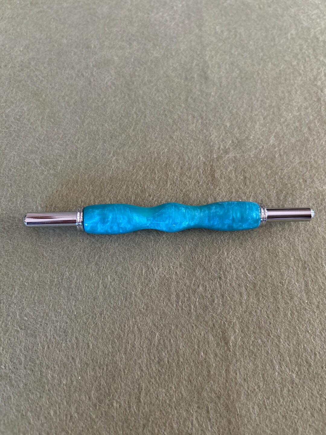 Hand Turned-sewing Seam Ripper-two Size Rippers-teal Swirl, Includes ...