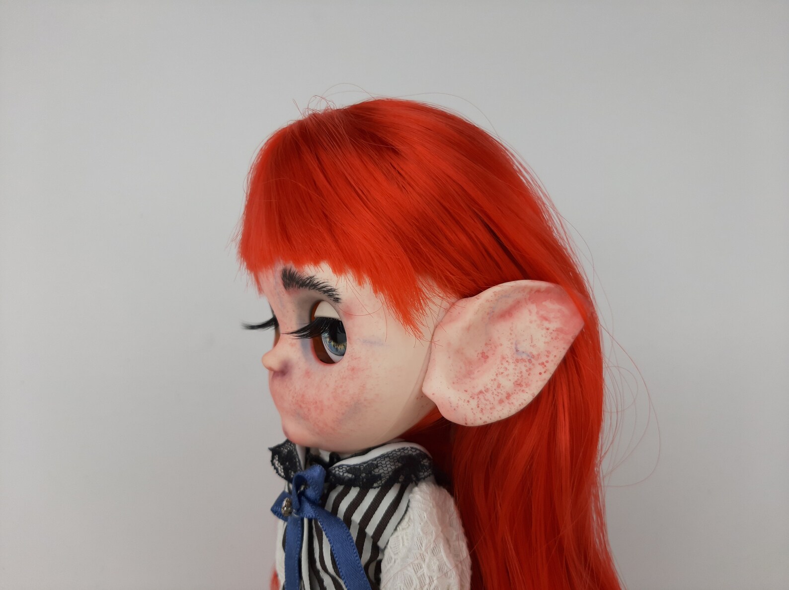 SOLD Blythe Doll Custom OOAK Creepy Girl Without Mouth / Etsy