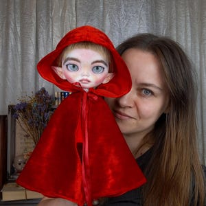 Custom Blythe TBL doll OOAK Elf ears Detailed Faceup Art doll by Alinari