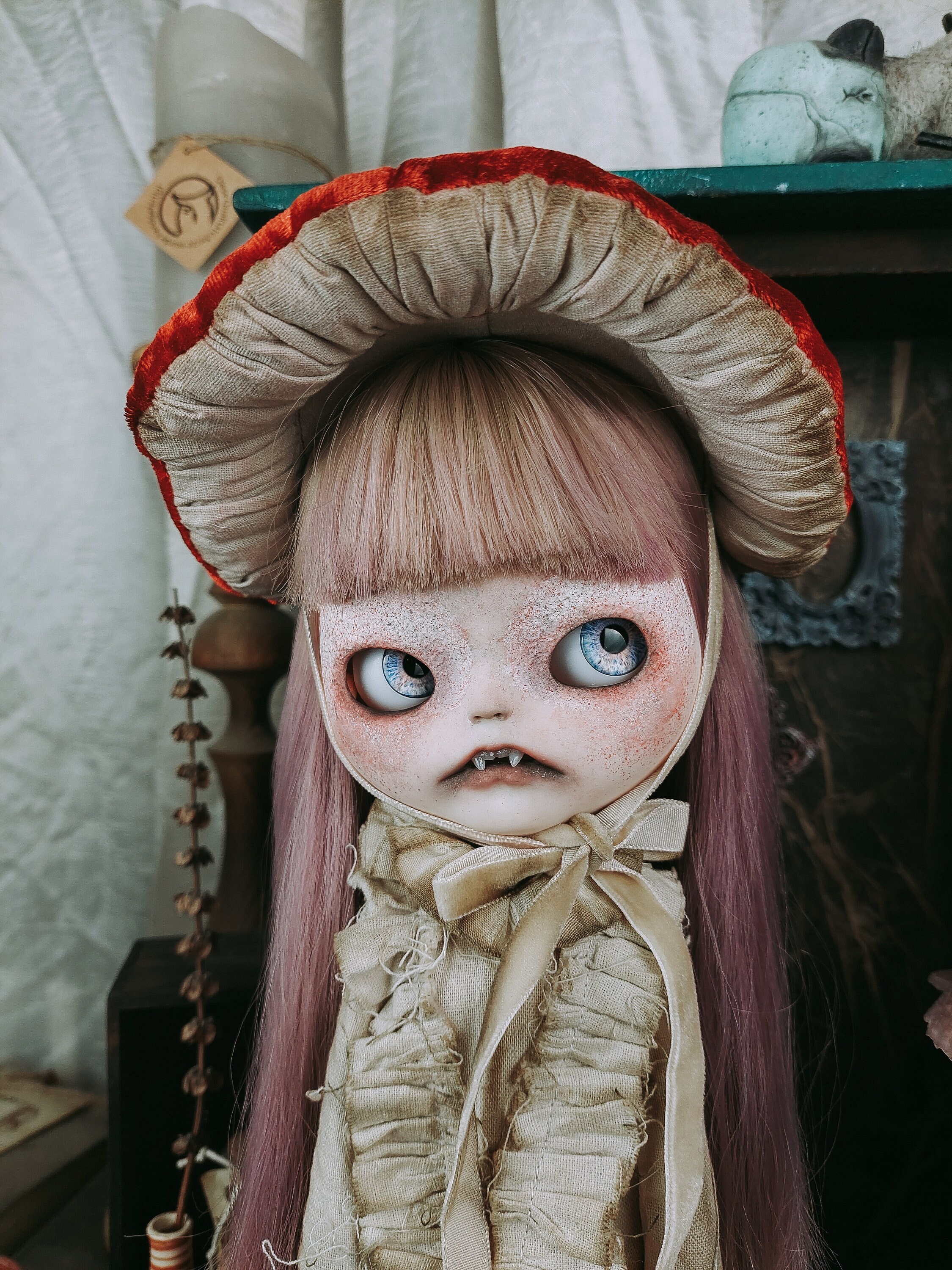 Creepy dolls with teeth sale