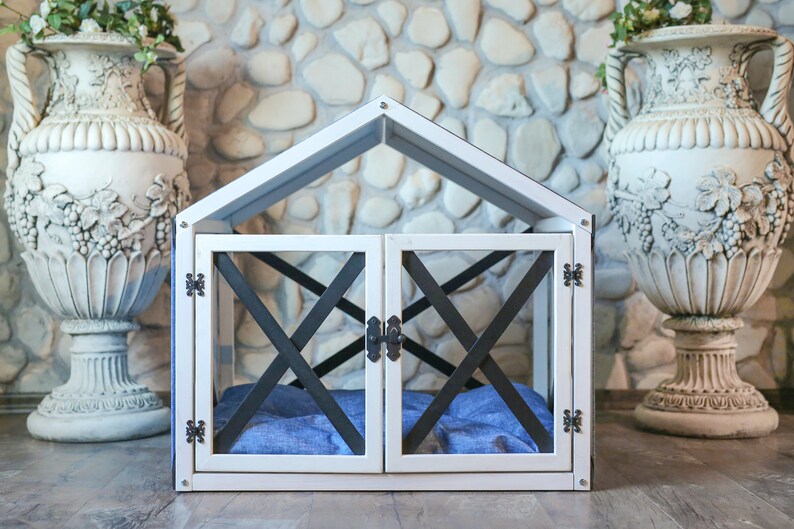 Wooden Pet House Doors with Plexiglass Cat Bed Furniture Wood Etsy