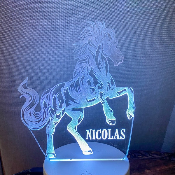Horse Night Light Etsy