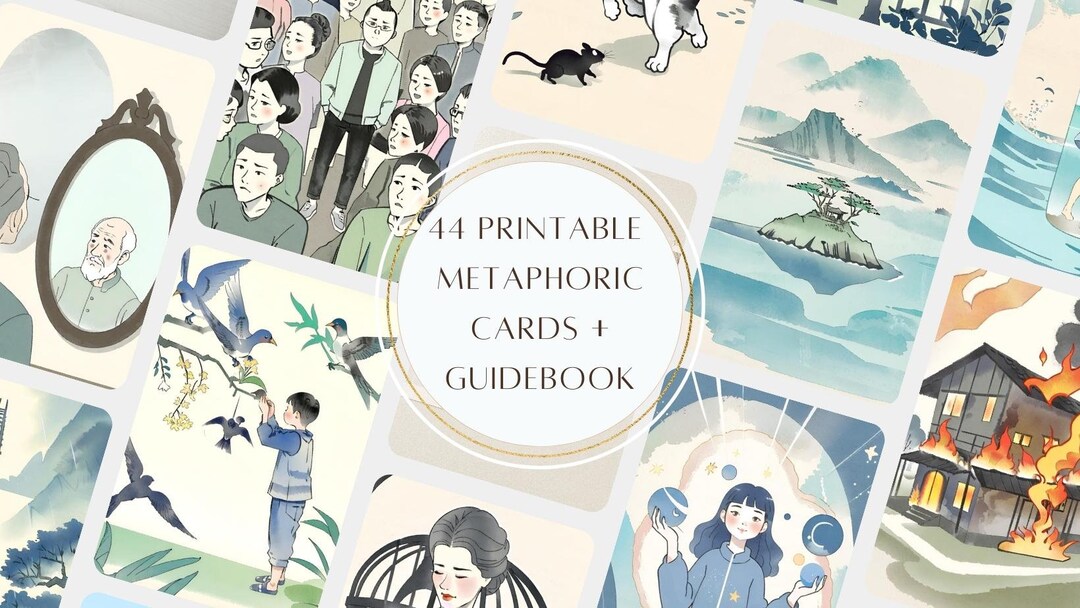 44 Printable Metaphoric Cards Associative Cards Coaching - Etsy UK