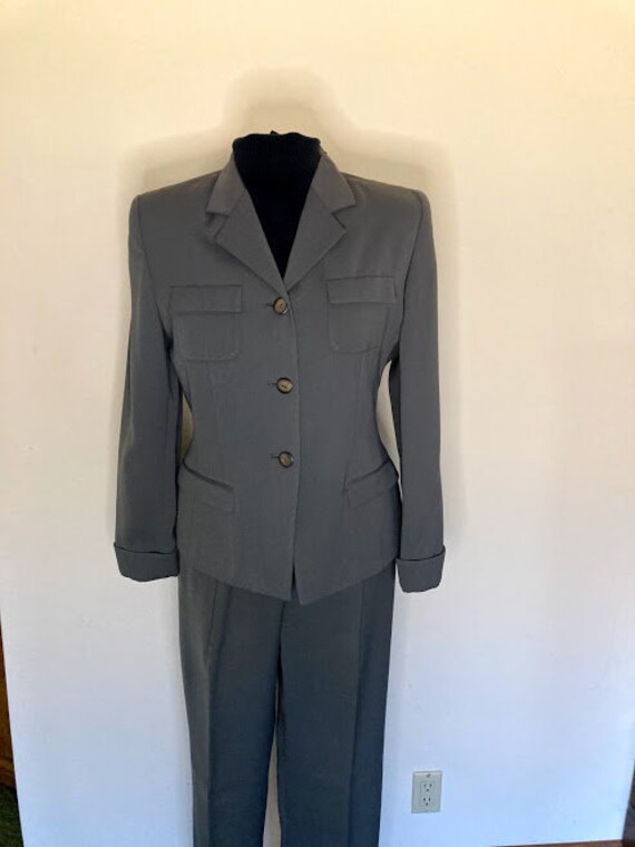 Valerie Stevens Olive Green Size 12 Jacket tailor… - image 1