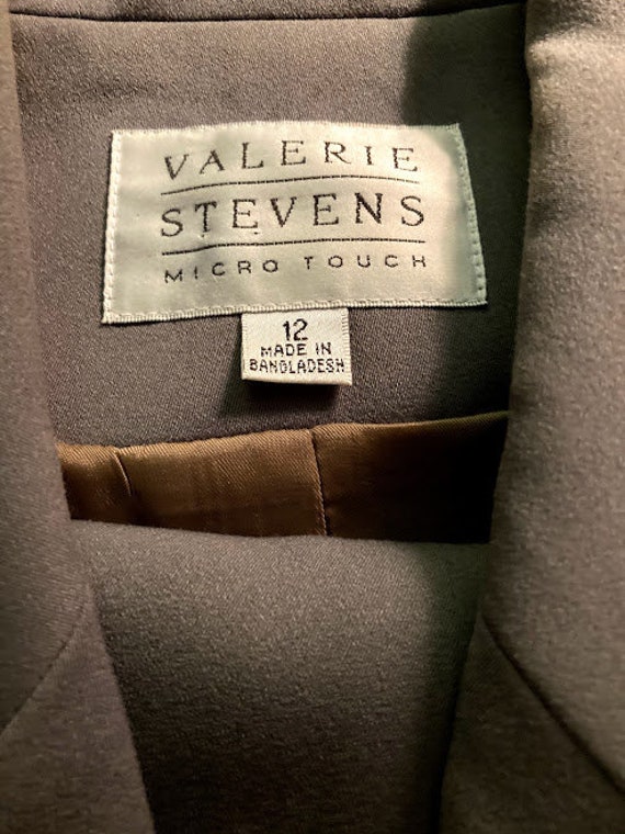 Valerie Stevens Olive Green Size 12 Jacket tailor… - image 3