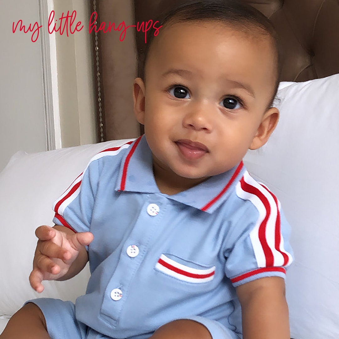 Romper Baby Boy Romper Baby Blue Romper Cotton Romper Baby Etsy UK