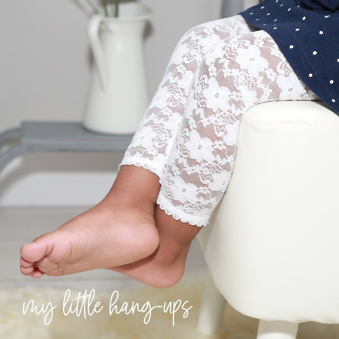 Baby White Lace Leggings, Baby White Leggings, Baby Lace Leggings, Baby