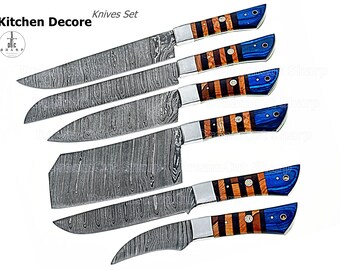 Kitchen Cutlery Set, 6Pcs Knives Set, Kitchen Decore, Anniversary Gift, Birthday Gift, Gift Fir Hubby, Gift Fort Mom, Mother's Day Gift