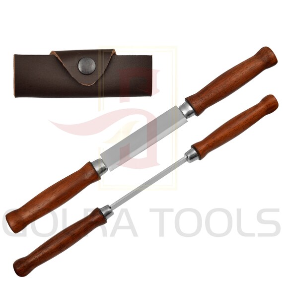 1095 Hi Carbon Steel Blade Two Handed Push Draw Knife Etsy
